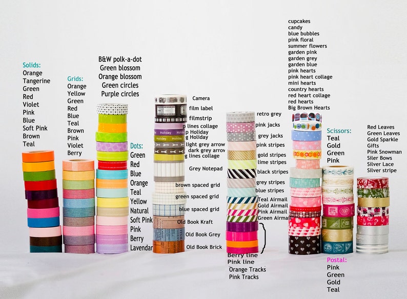 Washi Tape Trio Party Favors Set of 35