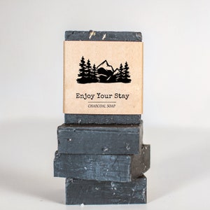 Guest Soap Favors 1 oz Mountain Wedding Favors, Cabin, Lodge or Hotel Soaps Personalize or add logo image 1