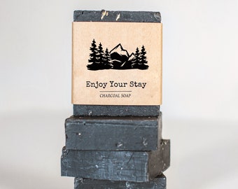 Guest Soap Favors  1 oz  - Mountain Wedding Favors, Cabin, Lodge or Hotel Soaps - Personalize or add logo