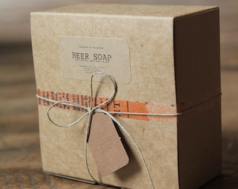 Kraft Geschenkboxen - 50er-Set, braun (3-3/4 x 1-9/16 x 3-3/4)