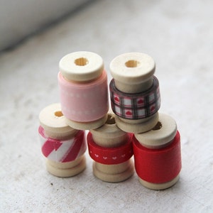 ITS ALL LOVE Japanese Washi Tape Assortment Valentine's Day Decorations, Decor, Party Favors, Pink and Red Wedding image 5