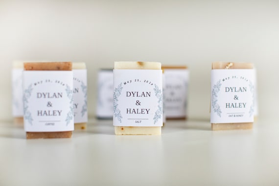 Mini Soap Wedding Favors – Custom Wraps, Choose Your Scent
