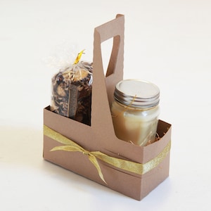 Kraft Geschenkträger 7 1/2 x 3 5/8 "x 9 Set von 61"