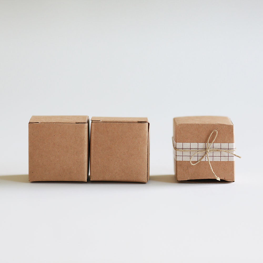 50/100pc Cardboard Mini Box DIY Kraft Paper Box Soap Box Jewelry
