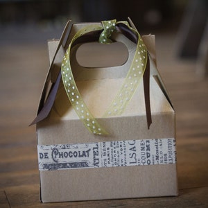 Small Kraft Gable Box  6 x 4 x 4 Set of 50