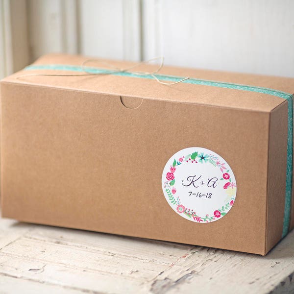 Kraft-cadeaudozen - rustieke bruilofts-, bakkerij- en etensdozen (set van 5)