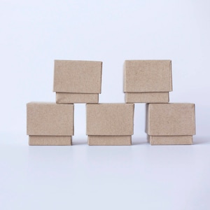 Ringdozen Kraft Bruin met schuimring - 1 5/8" x 1 5/8" x 1-1/2" hoog - veel van 10