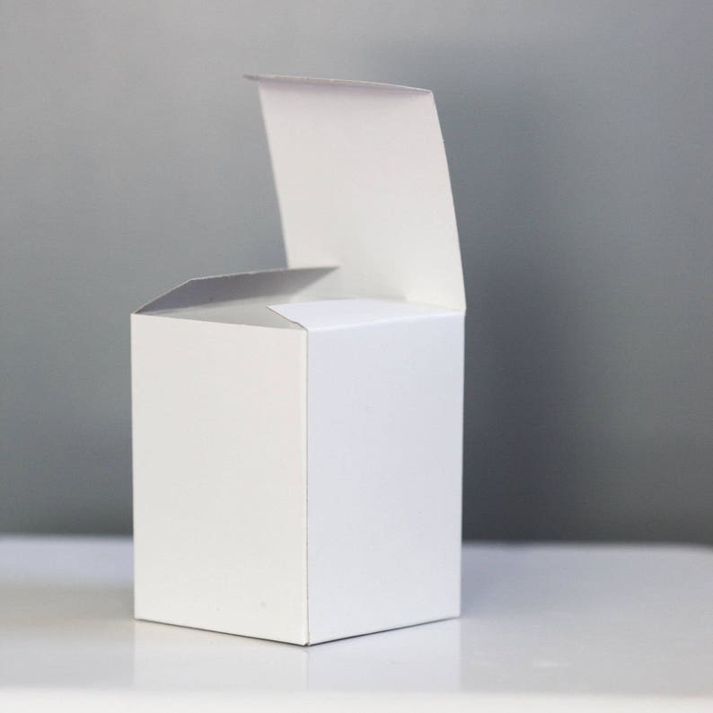 White Gift Boxes Various Sizes in Dropdown Menu Set of 10 Etsy