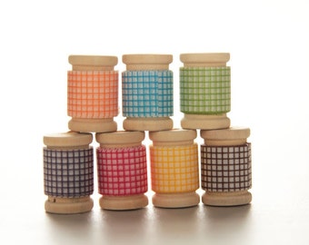 Rainbow Grid Washi Tape Set | Japanese Paper Craft Tape