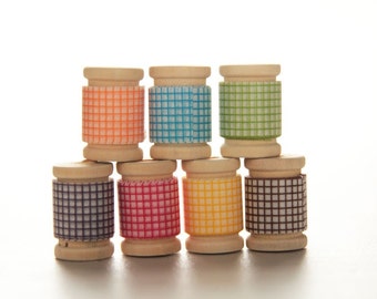 Japanese Washi Tape PRETTY Rainbow GRID Assortment|| Birthday Party Favors & Decor, Garland, Rainbow Decor