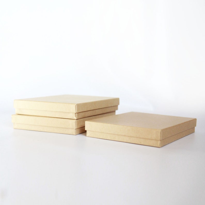 50 Kraft Boxes filled with cotton 7-18 x 5-18 x 1-18H Works great for photography presentation