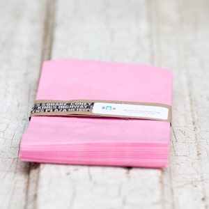 Lot of 12  Soft Pink glassine-lined MERCHANDISE BAGS 4-3/4 X 6-3/4 || Wedding Favor Bags, Treat Bags, Candy Buffet Bags
