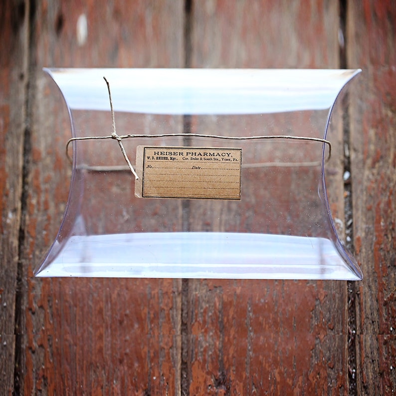 Set of 12 Clear Pillow Boxes 3 1/2 X 3 X 1 Etsy