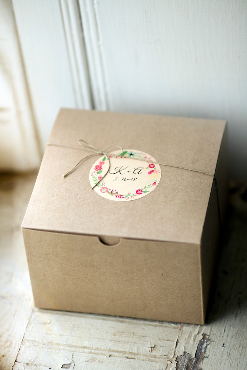 Set of 25 5x5x3 Inch Kraft Gift Boxes Paper Boxes Wedding Etsy