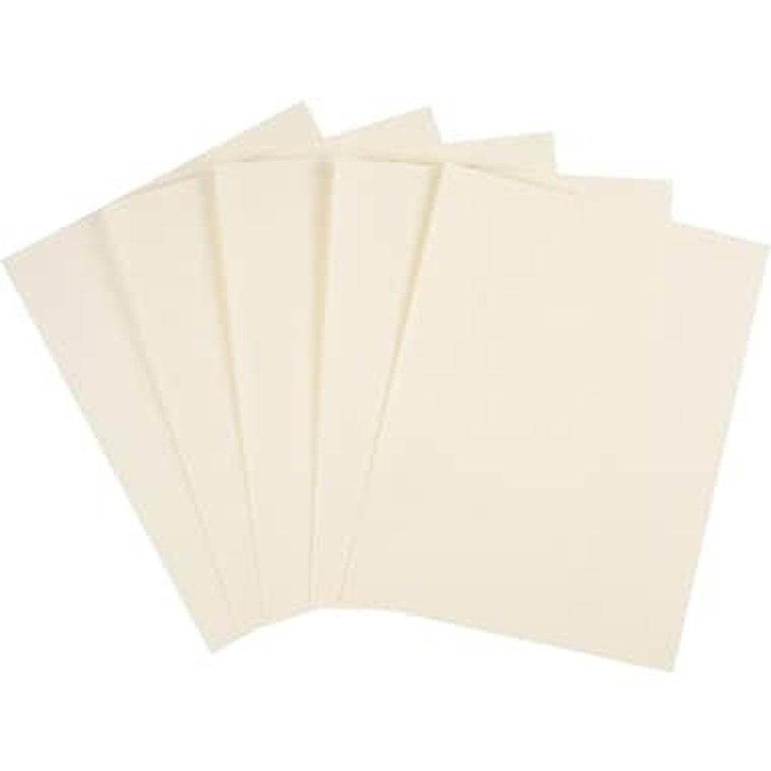 Ivory - Pastel Color Card Stock Paper Legal Size 8.5 X 14 Pack of 50