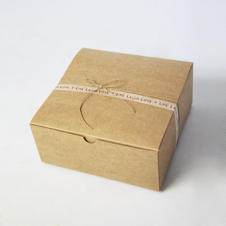 8 X 8 X 3.5 Inch Kraft Gift Boxes Lot of 30 8x8x3.5 Inches Etsy