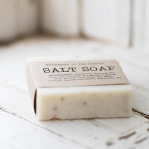 SALT SOAP bar Made In The OZARKS Salt Life, Sea Salt Soap Bar, Detoxifying Soap, Detox Soap, Rustic Gift, Man Gift zdjęcie 2