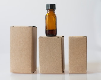 Sample A Box -  Kraft Boxes - Various sizes - For lotion, spray bottles, essential oils, cosmetics, perfume