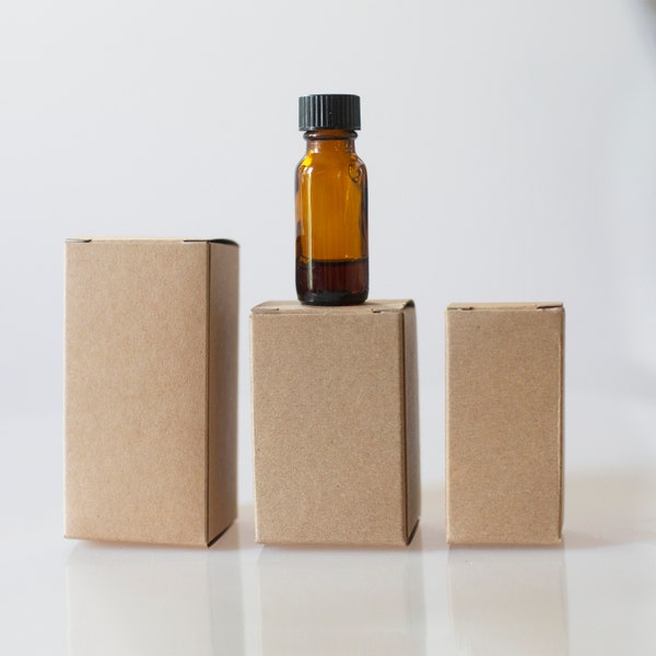 Sample A Box -  Kraft Boxes - Various sizes - For lotion, spray bottles, essential oils, cosmetics, perfume