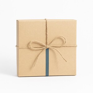 lot de 20 - 7 1/2 x 7 1/2 x 2 pouces boîtes-cadeaux kraft-boîte à biscuits-boîte pour cartes-boîte d'impression-boîte d'art