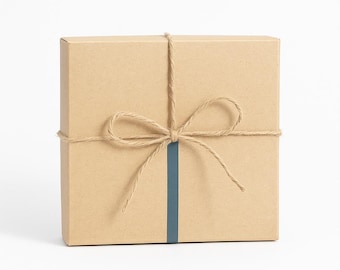 Kraft Geschenkboxen - 7,5 Zoll quadratisch, 20er Set