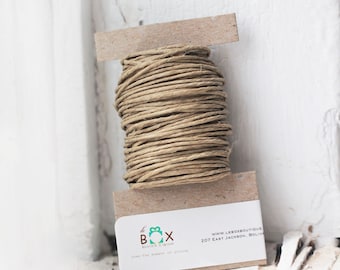 Natural Hemp Twine 15 yards |eco-friendly, sustainable packaging- beautiful neutral tones for tags, jewelry & paper crafts | rustic wedding