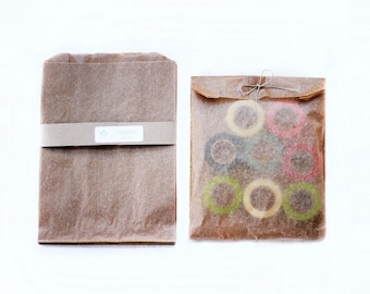 Kraft Matte Wax Paper Bags – Wedding Favor Treat Bags (Set of 20)