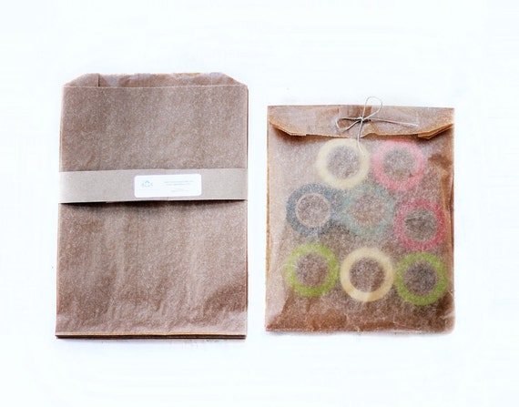 Wax Paper/ Gusseted Bag/ M/ Set of 20