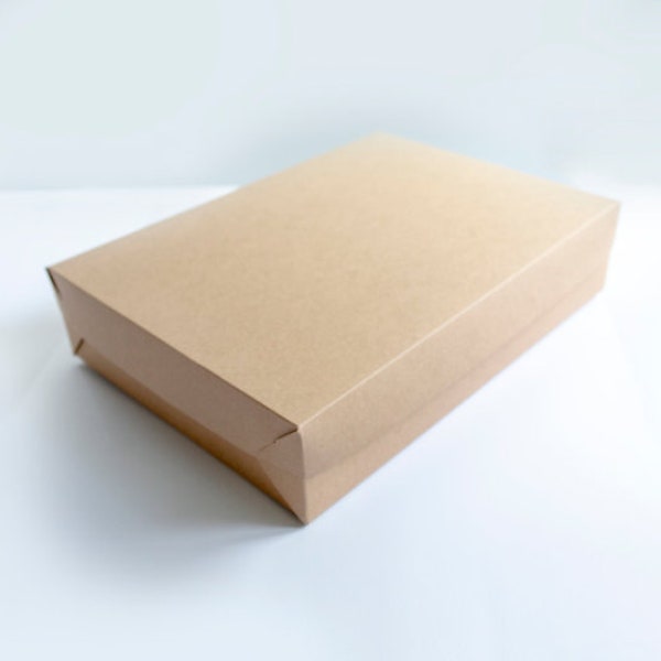 1  Box - 19 x 14 x 4 EXTRA LARGE Sheet Cake Box - 1 piece foldable kraft gift box