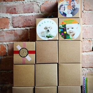 Kraft Gift Boxes 5x5x5 lot of 60 image 4