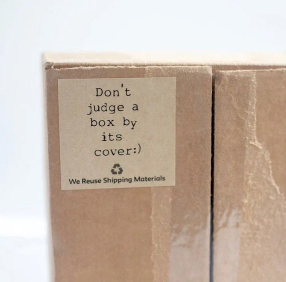 Recycled Packaging Stickers | Kraft Paper, Reuse Shipping Materials