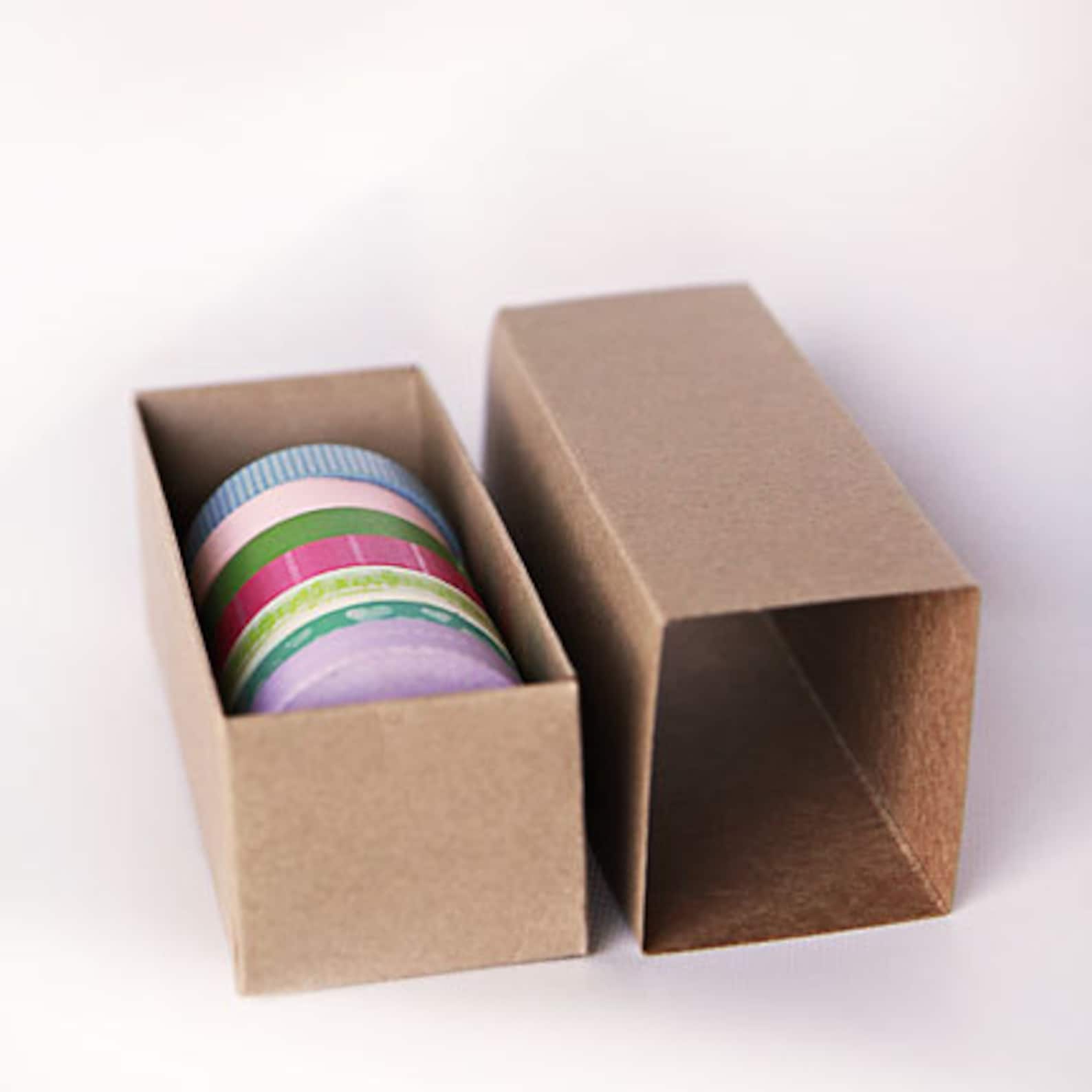 Set of 10 Kraft or White Slider Boxes 6 5/16 x 2 1/4 x 2 Etsy