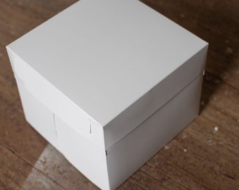 12 x 12 x 10 inch White Bakery Box - 1 Sample Box