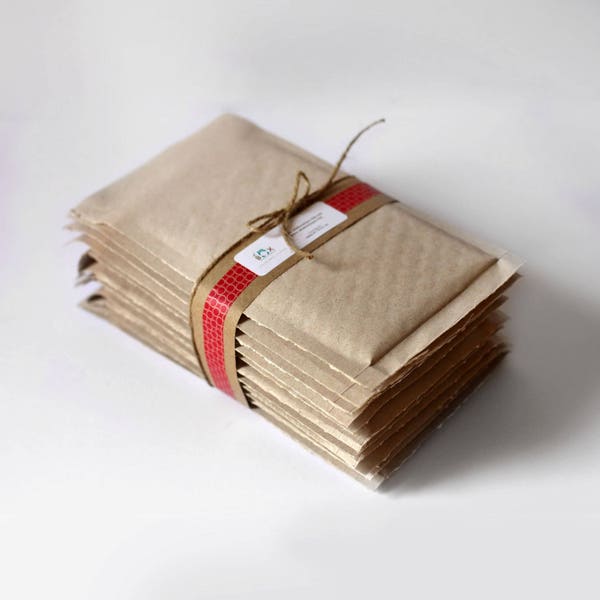 Brown Kraft Bubble Mailers- 8,5 x 11 in- Lot de 20 || Enveloppes d'expédition, Enveloppe rembourrée, Enveloppe brune, Papier à bulles, Auto-scellant