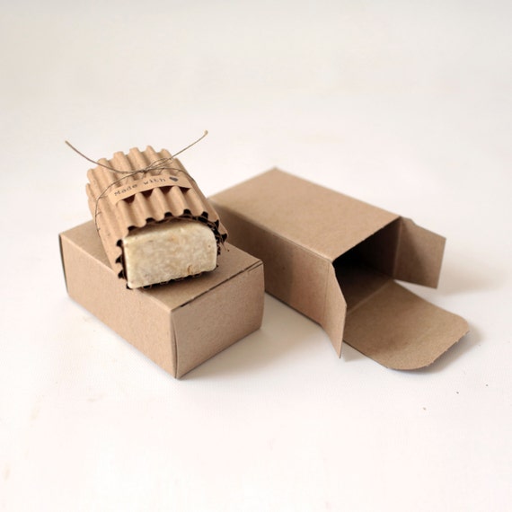 1 Sample Box Kraft Natural Gift Box 2-1/2 X 1-3/4 X 4 Soap Boxes