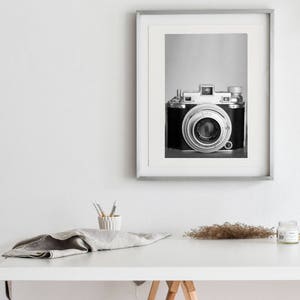 Vintage Kodak Medalist II-  Matte Print | Vintage Object  Art,  Black & White Camera Print, Gift for Photographer, Studio Decor, New Years