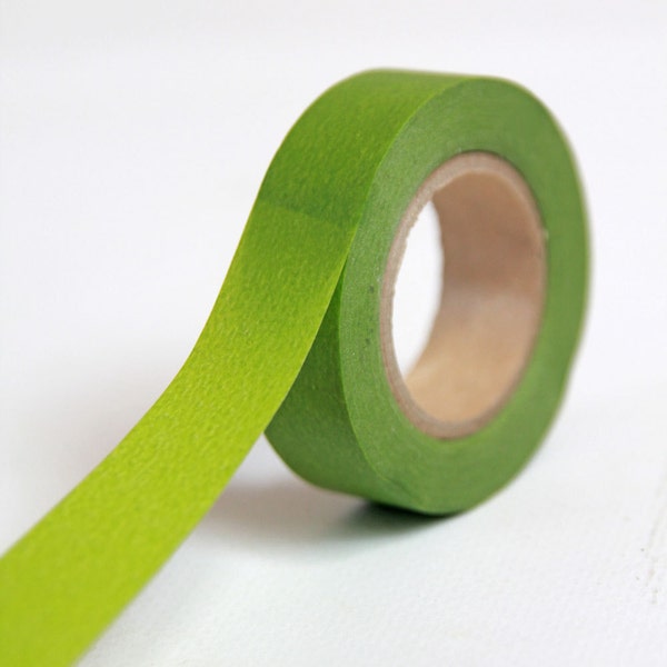 GREEN  Washi Tape- Single Roll 15mm