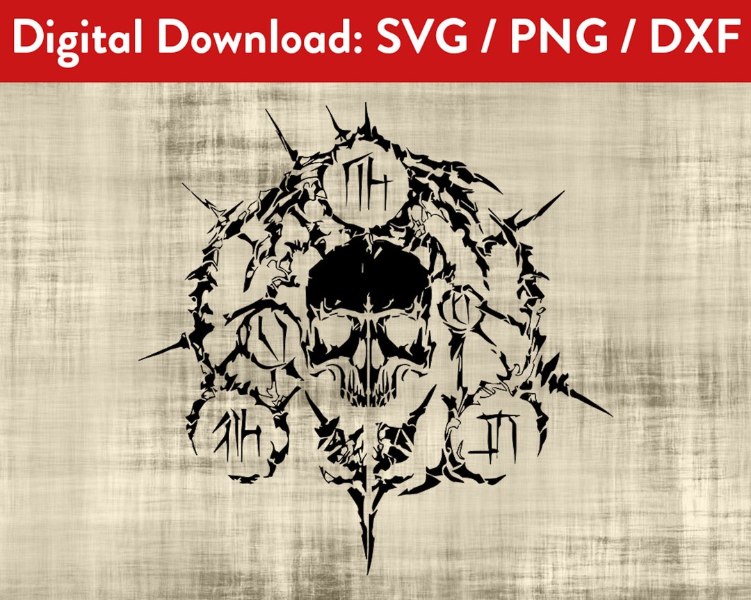 Elder Scrolls Online Necromancer Class Sigil SVG PNG DXF Skyrim Etsy