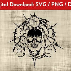 Elder Scrolls Online Necromancer Class Sigil SVG PNG DXF Skyrim