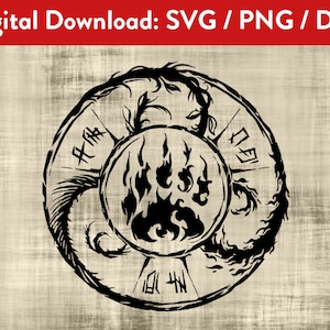 Elder Scrolls Online Warden Class Sigil SVG PNG DXF Skyrim