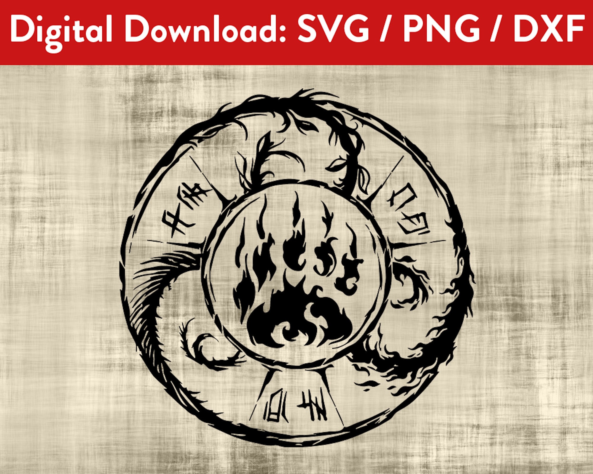 Elder Scrolls Online Warden Class Sigil SVG PNG DXF Skyrim Etsy