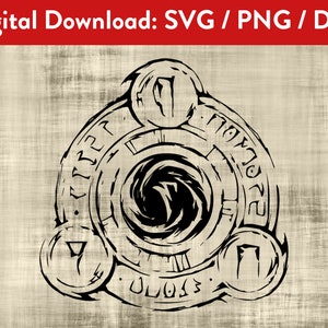 Elder Scrolls Online Sorcerer Sigil SVG PNG DXF Skyrim