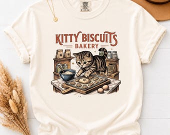 Comfort Colors Cat Shirt Funny Cat Shirt Sourdough Shirt Cat Meme Shirt Cat T Shirt Biscuit Shirt Bakery Tee Kitty Lover Gift Tee