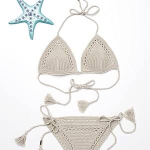Crochet Bikini Pattern - DIY Swimsuit Top & Bottom PDF Tutorial, Easy Summer Beachwear Craft, Instant Download
