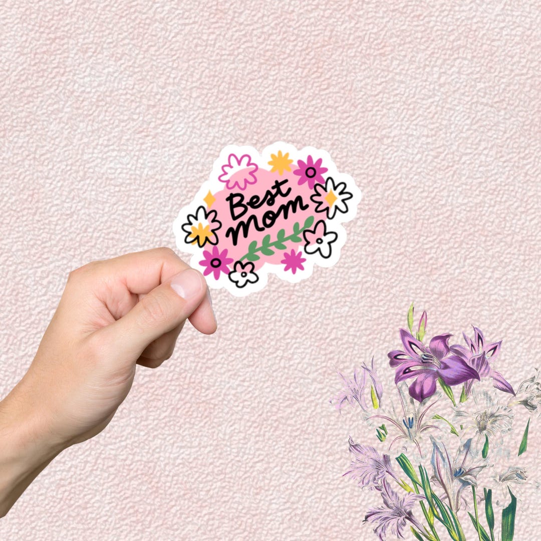 Sticker Mom Designs Mom Floral Vinyl Sticker: Mother's Day Gift - Etsy