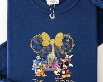 Camiseta Comfort Colors® World 50.º aniversario, camiseta Disney Mickey y sus amigos, camiseta Disney Family Trip, camiseta Disney Magic Kingdom