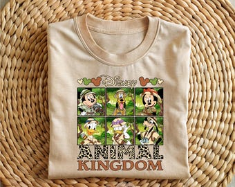 Mickey and Friends Animal Kingdom Shirt, Animal Kingdom Shirt, Disney Safari Tee, Disneyworld Shirt, Mickey Safari Family Shirt, Safari Tee