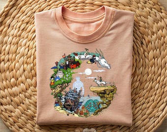 Spirited Away Studio Ghibli Shirt, Ghibli My Neighbor Totoro Shirt, Howl's Moving Castle Shirt, Hayao Miyazaki, Studio Ghibli Gift