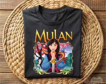 Mulan and Mushu Shirt, Retro Disney Princess Tee, Vintage Disney World Shirt, Magic Kingdom Outfit, Disney Trip Family, Disney Princess Gift