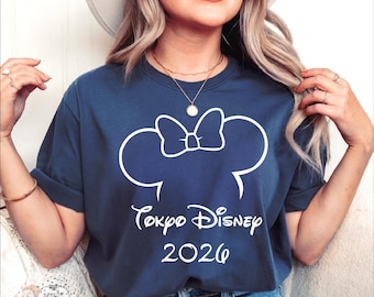 Comfort Colors® Tokyo Disney 2026 Shirt, Mickey Minnie Ears, Matching Couples, Japan Family Trip, Honeymoon Gift, Travel Souvenir, Magical